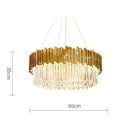 Axyaa Art Deco Crystal Tier Chandelier for Dinning Room
