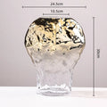 Axyaa Geometric Gradient Glass Flower Vase - Home Decor Accessory