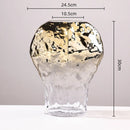 Axyaa Geometric Gradient Glass Flower Vase - Home Decor Accessory
