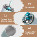 Axyaa Stainless Steel Insulated Coffee Cup with Straw & Leakproof Lid