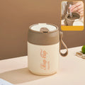 Axyaa Stainless Steel Thermal Lunch Box with Leak-Proof Design and Spoon