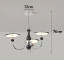 Axyaa Crystal Chandeliers LED Ceiling Hanging Lights for Living Room