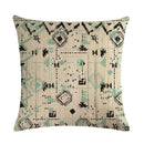 Axyaa Geometric Linen Pillowcase - Graffiti Style Decorative Cushion Cover