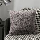 Axyaa Rabbit Fur Cushion Cover: Soft Plush 45x45cm for Cozy Home Decor