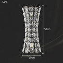 Axyaa Crystal Wall Lamp Small Waist Shape Staircase Light Luxury Master Bedroom Bedside Lighting
