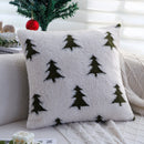 Axyaa Christmas Plush Cushion Cover Set - Festive Living Room Decor