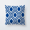 Axyaa Simple Modern Blue Pillowcase for Home Decor
