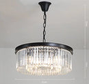 Axyaa Metal and Crystal Pendant Light - Stylish LED Chandelier for Living Room