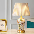 Axyaa Chinese Ceramic Bird Table Lamp European Style Living Room Bedroom Decor