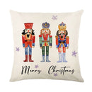 Axyaa Nutcracker Dwarf Print Pillowcase Set: Festive Christmas Room Decor & Gift