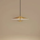 Axyaa Nordic Designer Bedside Pendant Lamp - Light Luxury Conical Flying Saucer Atmospheric Art