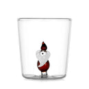 Axyaa 3D Christmas Glass Mug Cup - Snowflake Tree Snowman Design