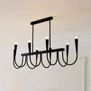 Axyaa Iron Black Pendant Light LED Chandelier Luxury Ceiling Lamp Luxe Bedroom Decor