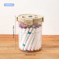 Axyaa Clear Pencil Case - Large Capacity Desktop Organizer for Office Supplies