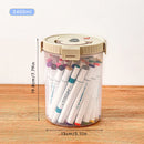 Axyaa Transparent Pencil Case - Marker Pen Storage Box & Organizer