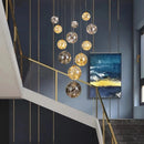 Axyaa Modern LED Pendant Chandeliers for Indoor Living and Dining Room Lighting