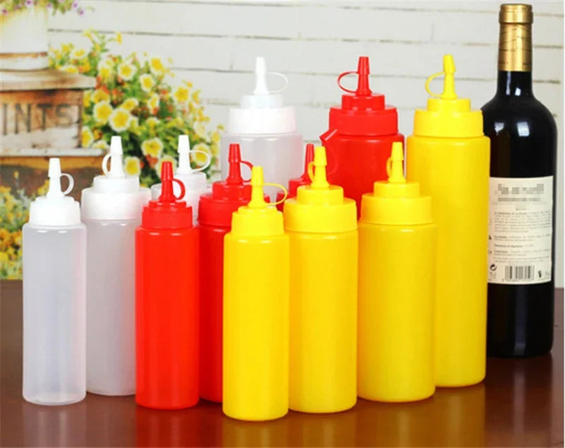 Axya Sauce Bottle Squeeze Chocolate Ketchup Vinegar Seasoning Olive Oil Storage Jar