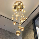 Axyaa Nordic Stair Chandelier, Living & Dining Room Pendant Lights & Ceiling Light, Indoor Lighting