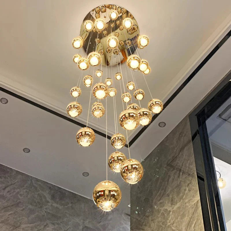 Axyaa Nordic Stair Chandelier, Living & Dining Room Pendant Lights & Ceiling Light, Indoor Lighting