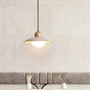 Axyaa Japanese Wooden Cream Pendant Lights