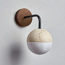 Axyaa Yellow Travertine LED Wall Lights Modern White Nordic Iron Stair Light