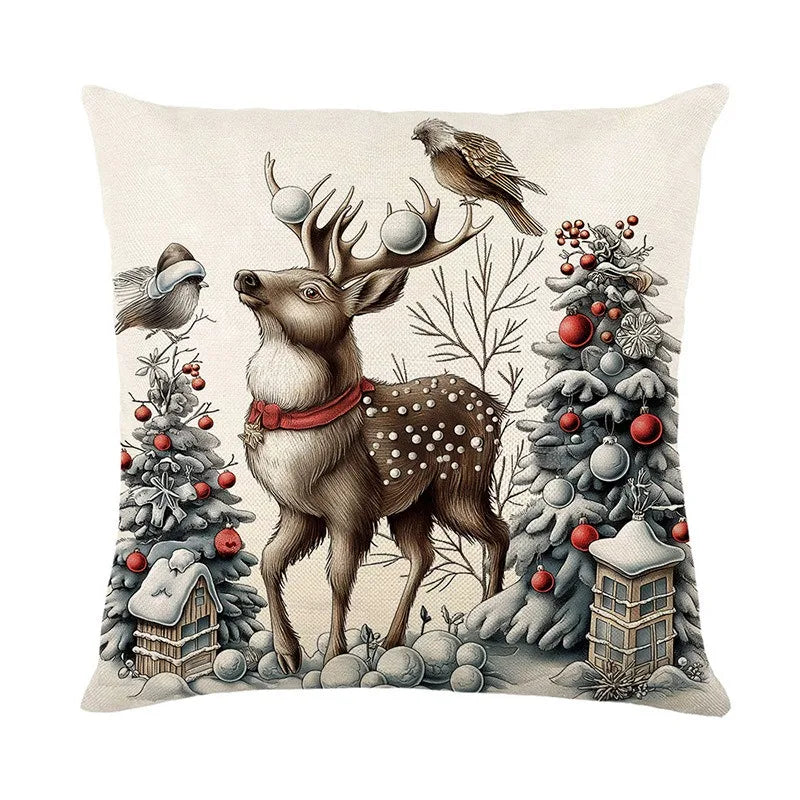 Axyaa Christmas Pillow Cover Set - Festive Home Decor & Gift