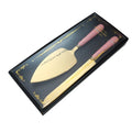 Axyaa Stone Ceramic Handle Cake Shovel Set Butter Pizza Cheese Knife Stainless Steel
