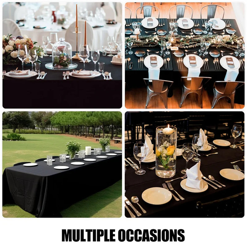 Axyaa Water Resistant Tablecloth: Stylish, Easy-Care Table Cover for Dining and Outdoor