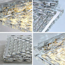 Axyaa Luxury Crystal Ceiling Lamp for Modern Living Room, Dining, Bedroom - LED Indoor Lighting