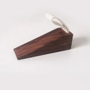 Axyaa Walnut Door Block: Anti-Collision Barrier for Storm Door, Easy to Install