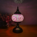 Mediterranean Style Turkish Table Lamp by Axyaa: Hand-Inlaid Glass Mosaic for Bedroom & Living Room