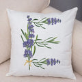 Axyaa Lavender Letter Sofa Cushion Cover for Home Car Living Room Bedroom Decor