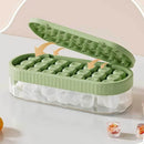 Axyaa Silicone Ice Mold with Lid: 18 Grid Food-grade Ice Storage Container