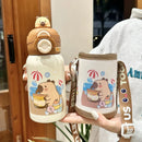 Axyaa Kids 500ML Stainless Steel Insulated Cup with Cute Cartoon Design