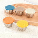 Axyaa Stainless Steel Seasoning Container with Leak-proof Lid