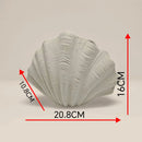 Axyaa Shell Shape Ceramic Flower Vase for Home Decor