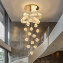 Axyaa LED Pendant Staircase Chandeliers for Modern Living Room Lighting