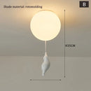 Axyaa Nordic Astronaut PVC Ball LED Pendant Lamp for Children's Nursery Room