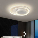 Axyaa Modern Round Ceiling Light - Dimmable LED, Black/White, Nordic Design