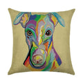 Axyaa Cartoon Dog Linen Pillowcase 45*45cm