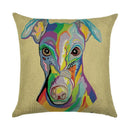 Axyaa Cartoon Dog Linen Pillowcase 45*45cm