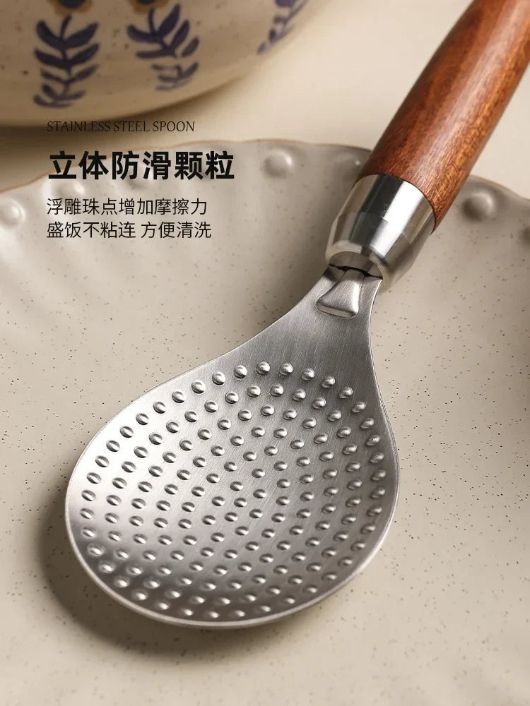 Axya Stainless Steel Rice Shovel with Non-Stick Surface