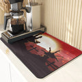 Axyaa Pumpkin Printing Silicone Coasters for Halloween Style Kitchen Décor