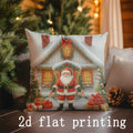 Axyaa Christmas Pillowcase Designs for Sofa, Bedroom, Car - Rectangular Cushion Cover