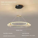 Axyaa Aluminum LED Pendant Lamp: Modern, Simple Design for Living & Dining Rooms