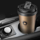 Axyaa Insulated Stainless Steel Travel Coffee Tumbler with Handle and Leak-Proof Lid