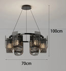 Axyaa Modern Stair Chandelier, Living Room Pendant Lamp, Interior Lighting