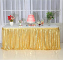 Axyaa Glitter Table Skirt for Events & Parties