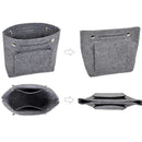 Axyaa Small Felt Organizer: Multi-Functional Cosmetic Bag for Handbag and Travel Essentials
