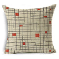 Axyaa Mandala Graffiti Cushion Cover 45x45cm Linen Pillow Case for Sofa Bed Decor